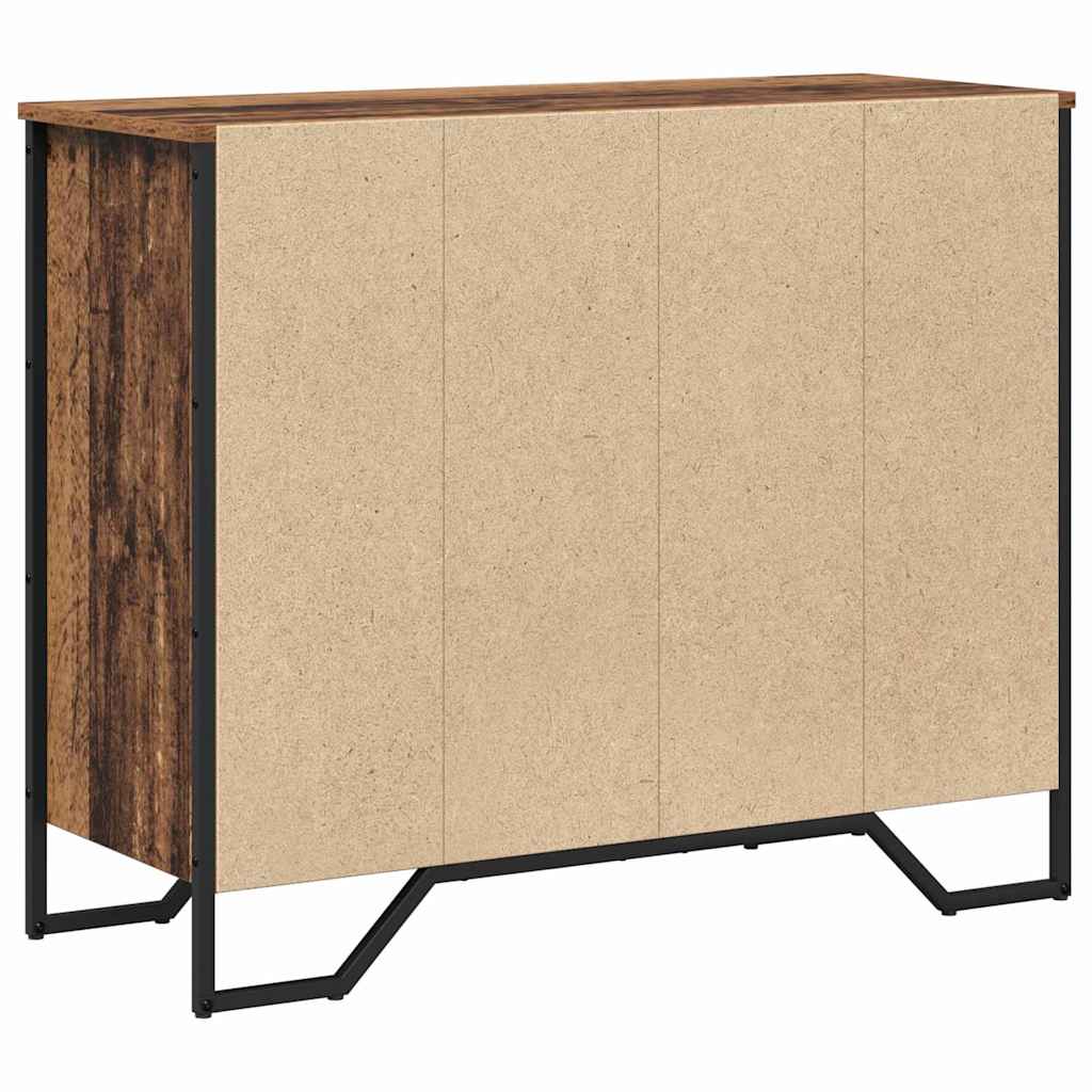 Skuffeskab Gammelt Træ 91 X 35,5 X 74,5 Cm Konstrueret Træ - Billede 8