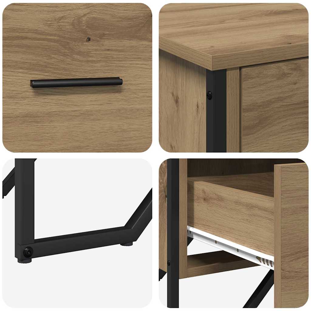 Skuffeskab Andet Artisan Eg 91 X 35,5 X 74,5 Cm Konstrueret Træ - Billede 9