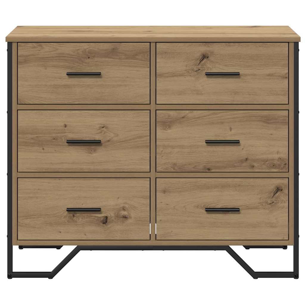 Skuffeskab Andet Artisan Eg 91 X 35,5 X 74,5 Cm Konstrueret Træ - Billede 6