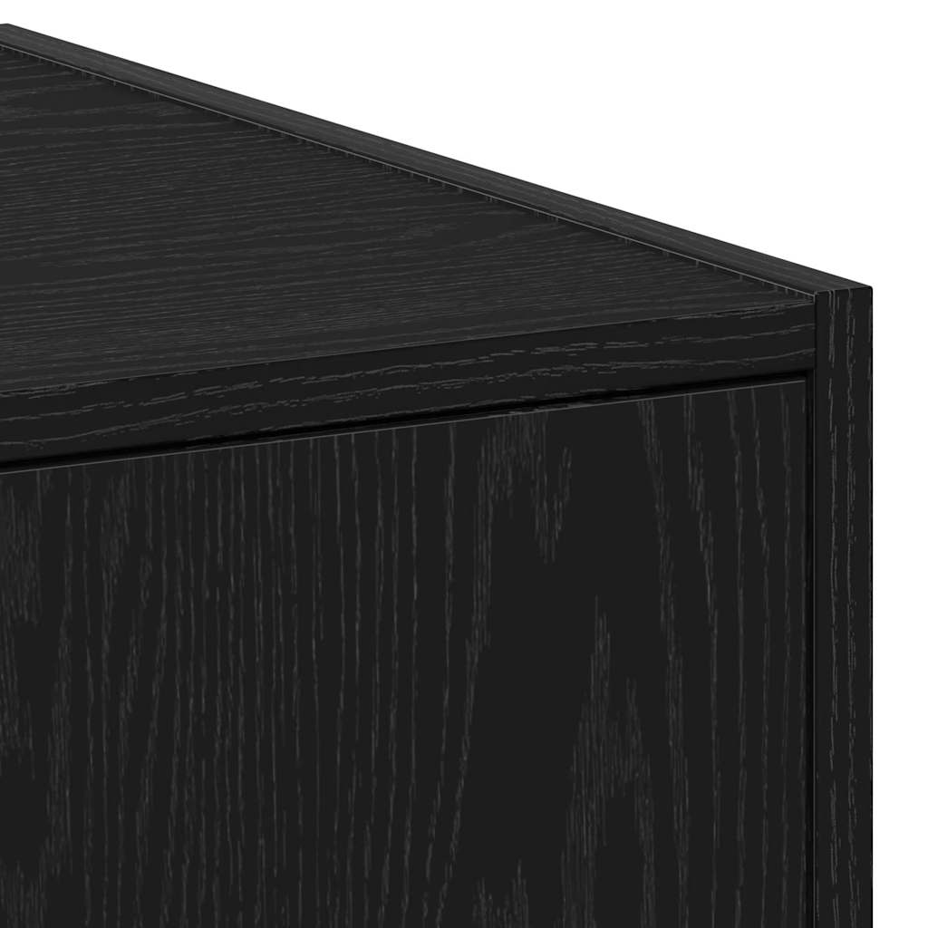 Apoteker Kabinet Sort Eg 40 X 41 X 144.5 Cm Konstrueret Træ - Billede 9