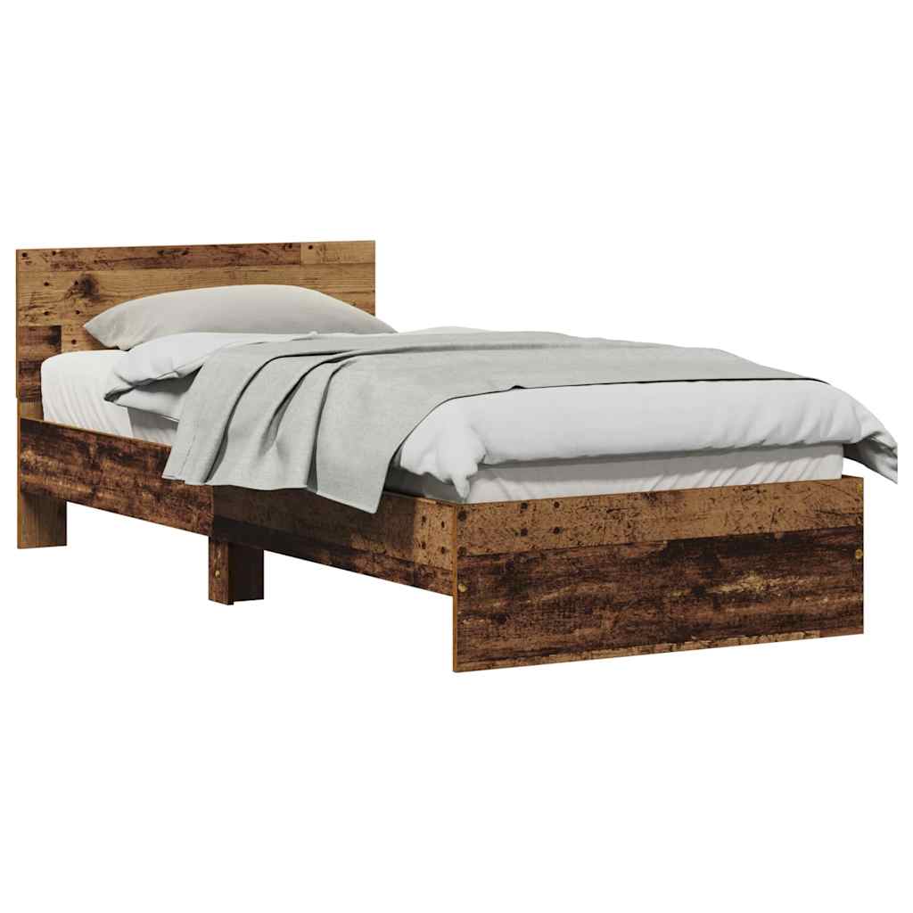 Sengestel Gammelt Træ 75 190 Cm Konstrueret Træ - Billede 3