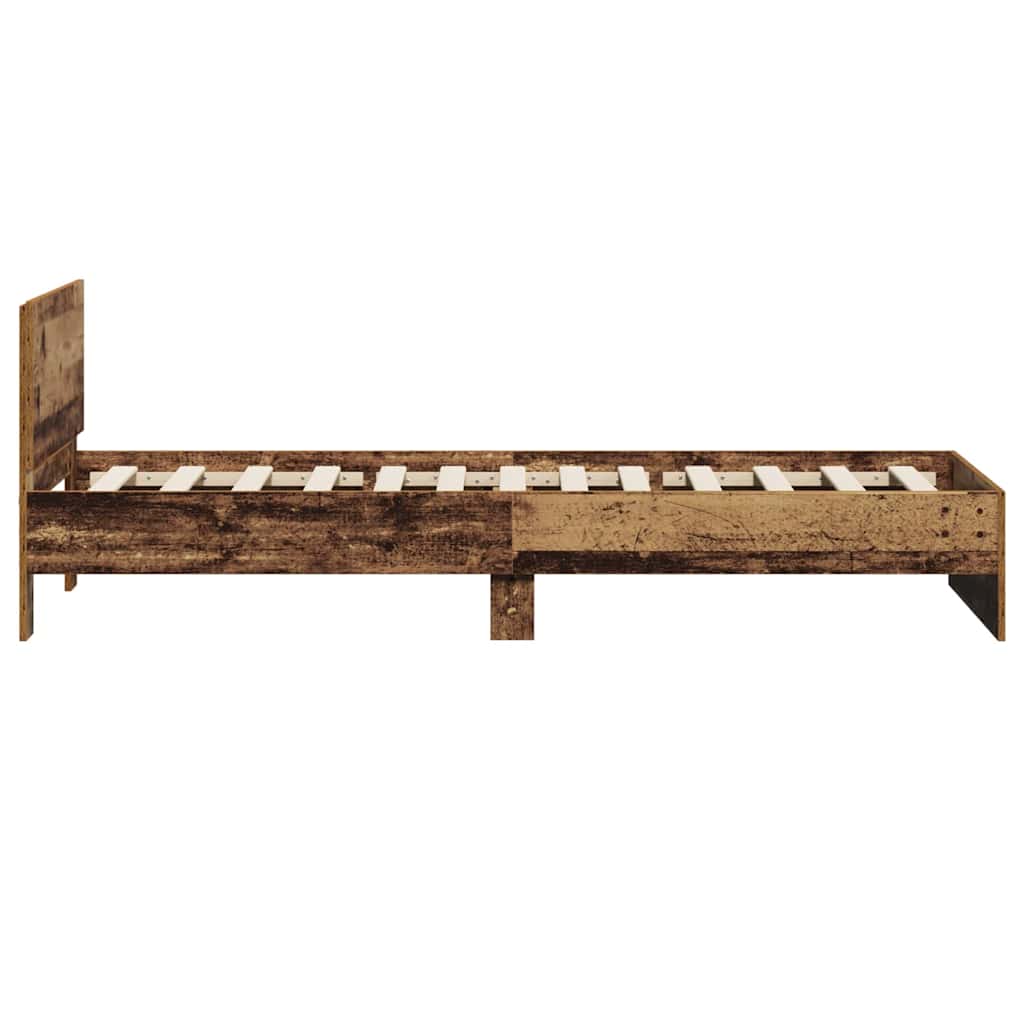 Sengestel Gammelt Træ 75 190 Cm Konstrueret Træ - Billede 7