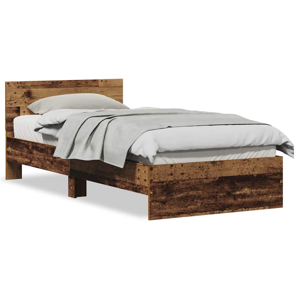 Sengestel Gammelt Træ 75 190 Cm Konstrueret Træ - Billede 4