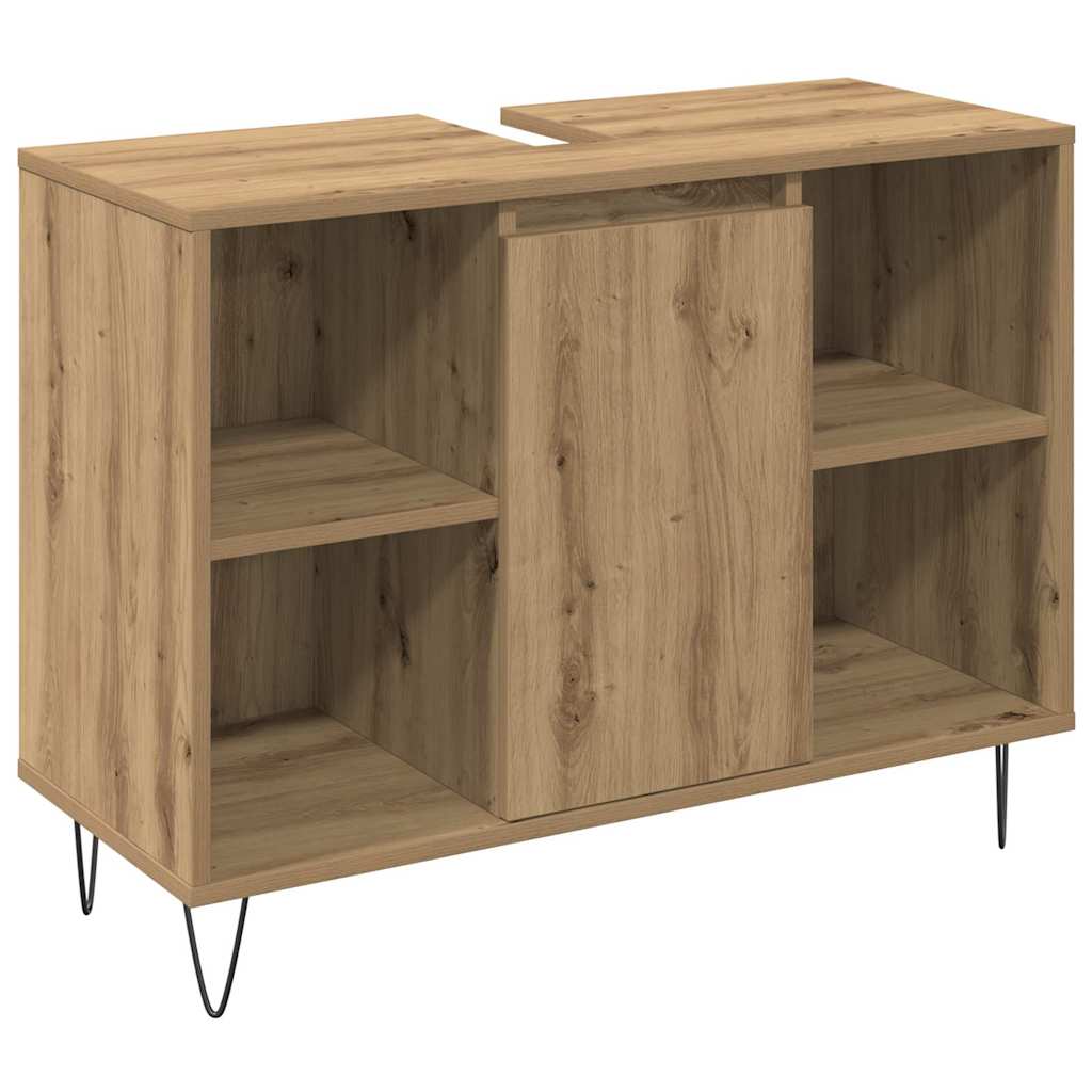 Badeværelsesmøbel Sæt 3 Pcs Artisan Egetræ 30 X 30 X 180 Cm - Billede 4