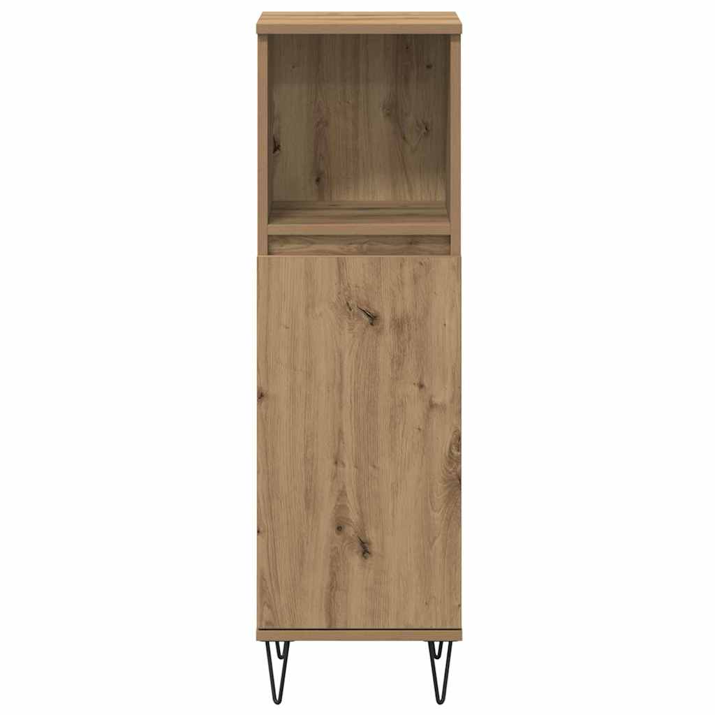 Badeværelsesmøbel Sæt 3 Pcs Artisan Egetræ 30 X 30 X 180 Cm - Billede 6