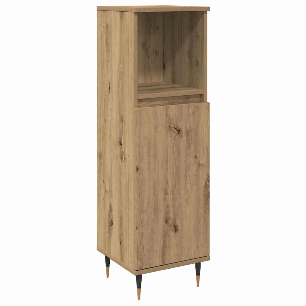 Møbel Sæt Til Badeværelse 3 Pcs Artisan Egetræ 30 X 30 X 180 Cm - Billede 3
