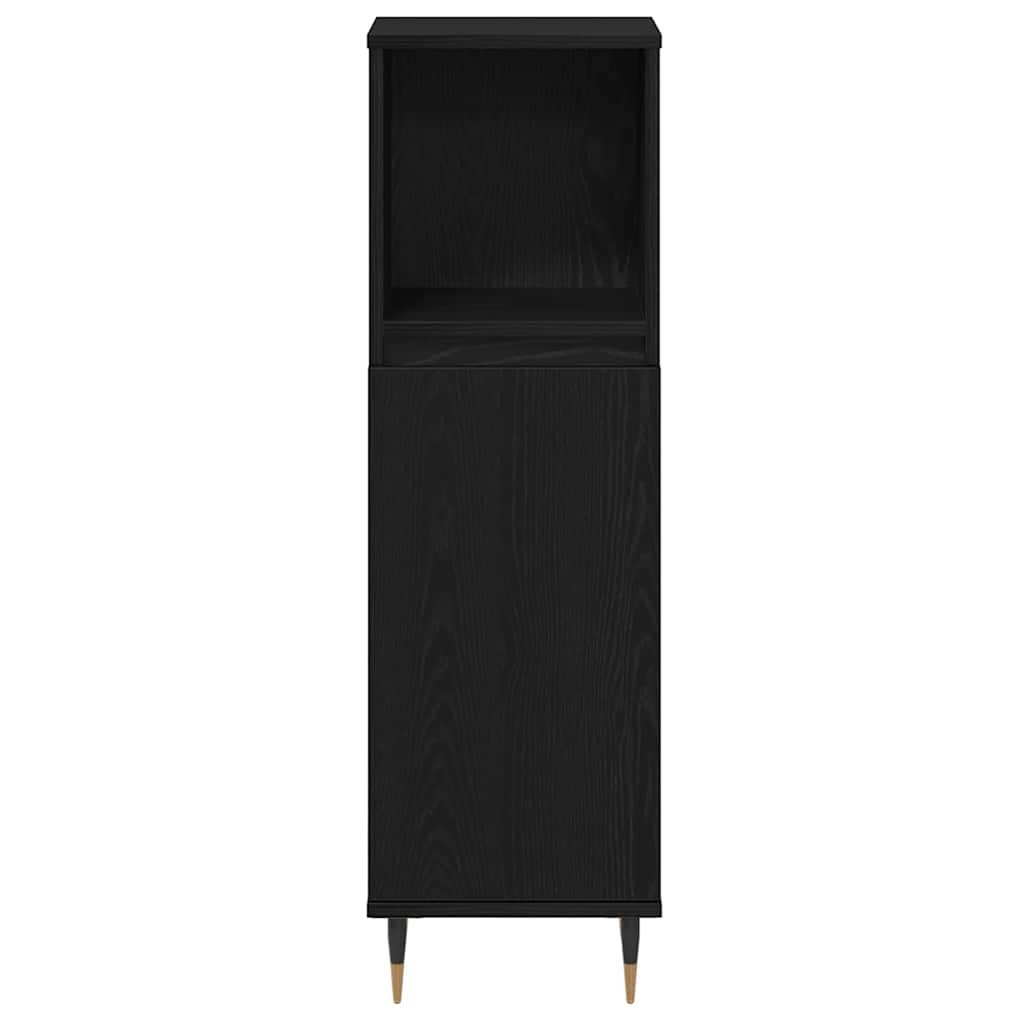 Møbel Sæt Til Badeværelse Andet 3 Pcs Sort Eg 30 X 30 X 180 Cm - Billede 6
