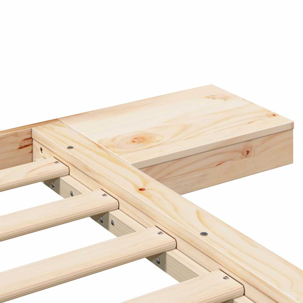 Sengestel Brun 200 200 Cm Træ - Billede 8