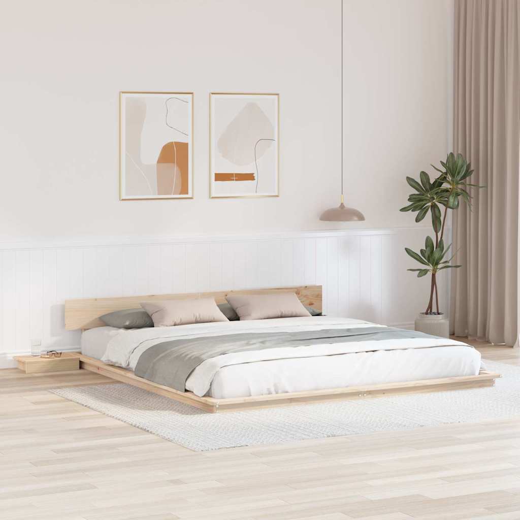 Sengestel Brun 180 200 Cm Træ - Hovedbillede