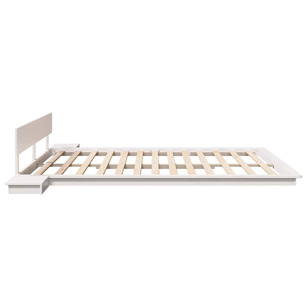 Sengestel Hvid 180 200 Cm Træ - Billede 6