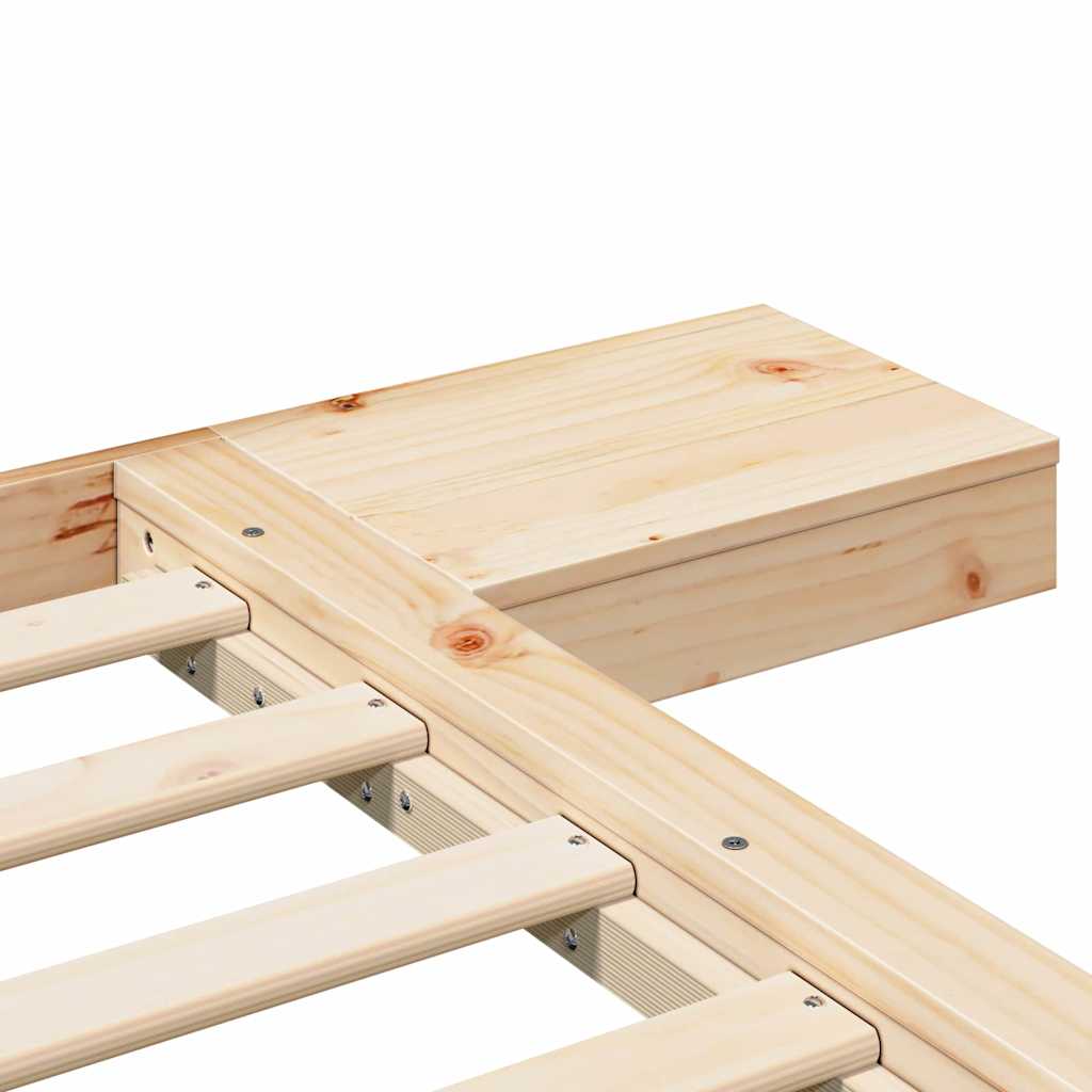 Sengestel Brun 140 200 Cm Træ - Billede 8