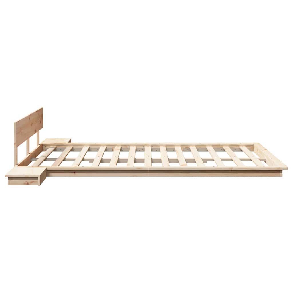 Sengestel Brun 140 200 Cm Træ - Billede 6