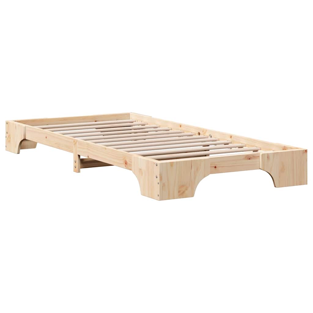 Sengestel Massiv Fyrretræ 207 87 17 Cm Massivt Fyrretræ - Billede 2