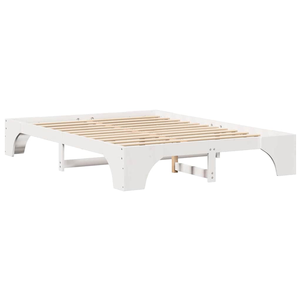 Sengestel Hvid 207 157 30 Cm Massivt Fyrretræ - Billede 2