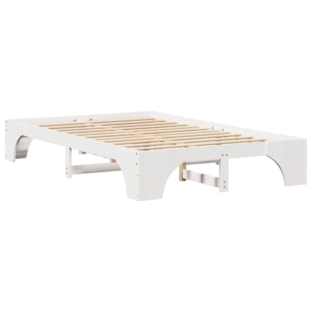 Sengestel Hvid 197 147 30 Cm Massivt Fyrretræ - Billede 2