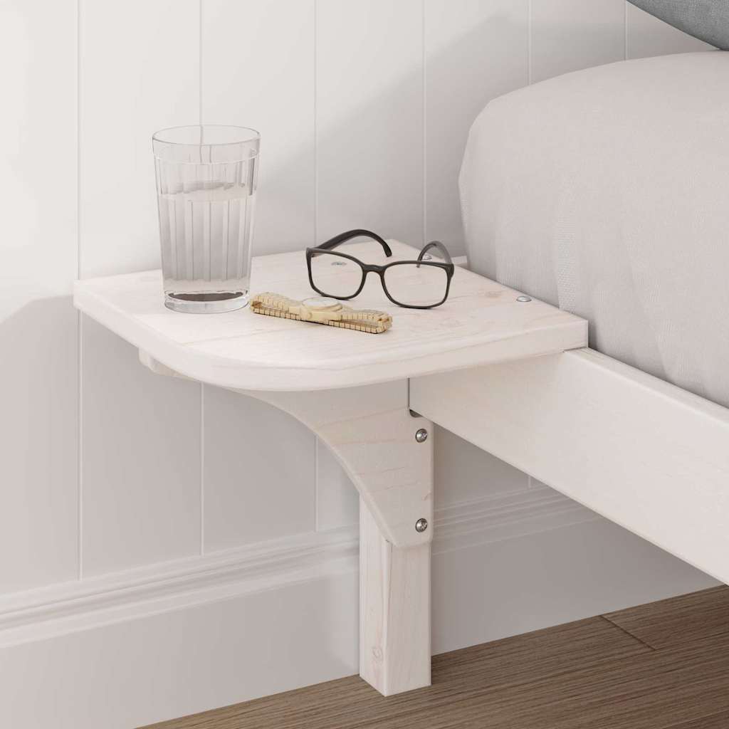 Sengestel Med Sengeborde Hvid 120 X 190 Cm Hvid - Billede 4