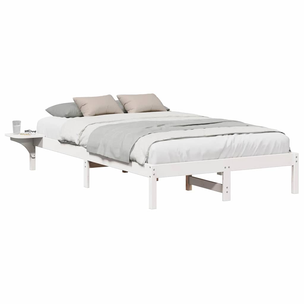 Sengestel Med Sengeborde Hvid 120 X 190 Cm Hvid - Billede 3
