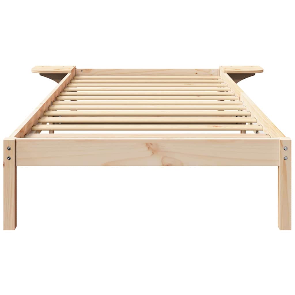 Sengestel Med Sengeborde Brun 100 X 200 Cm Brun - Billede 5