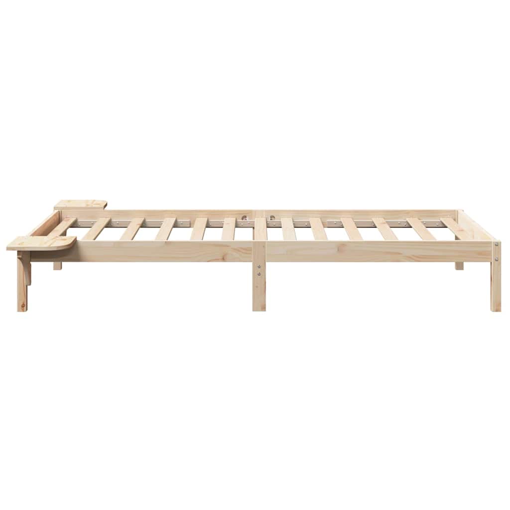 Sengestel Med Sengeborde Brun 100 X 200 Cm Brun - Billede 6