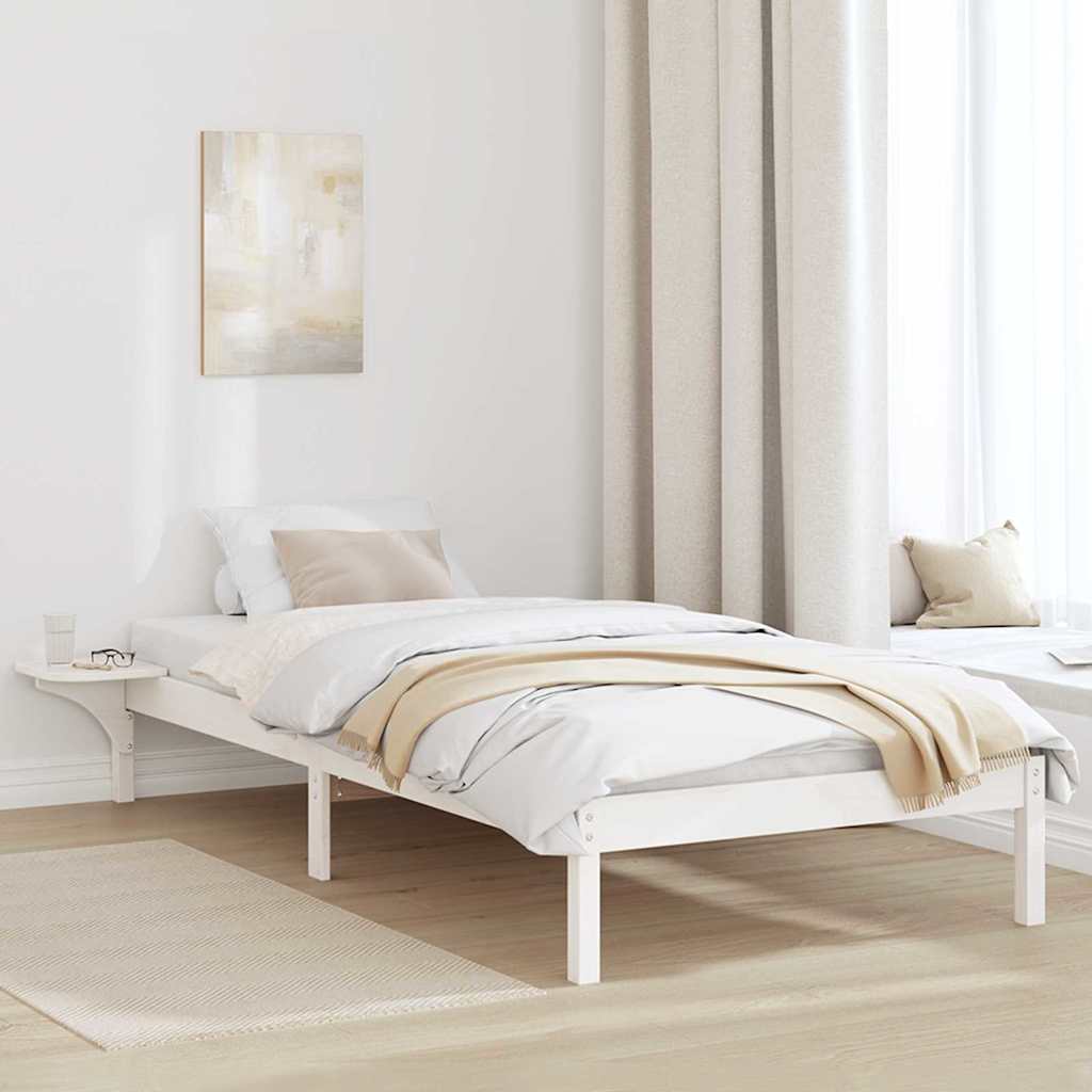 Sengestel Med Sengeborde Hvid 100 X 200 Cm Hvid - Hovedbillede