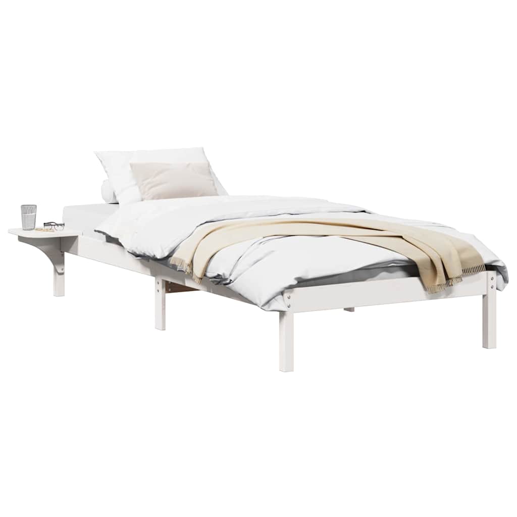 Sengestel Med Sengeborde Hvid 80 X 200 Cm Hvid - Billede 3