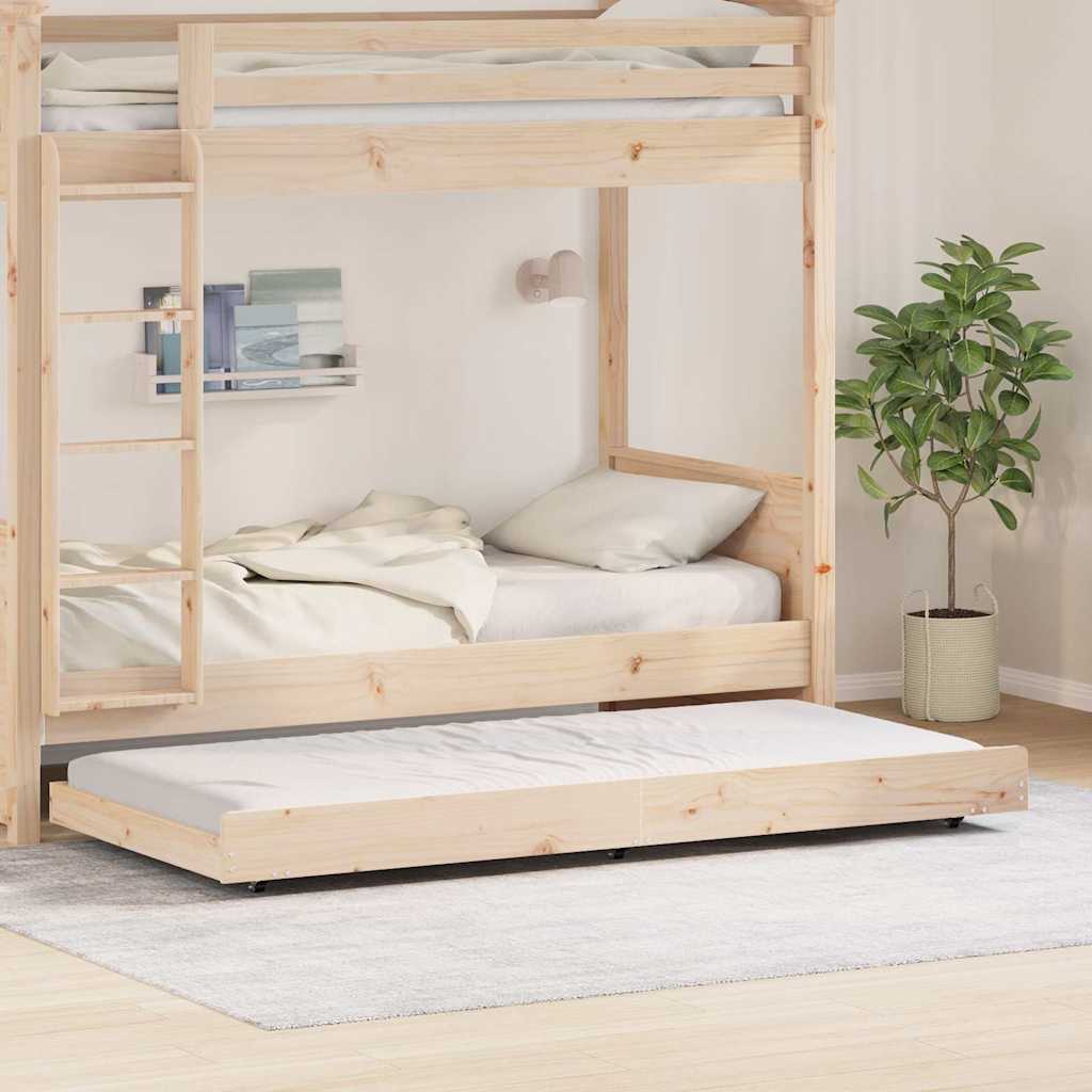 Sengestel Brun 90 200 Cm Massivt Fyrretræ - Hovedbillede