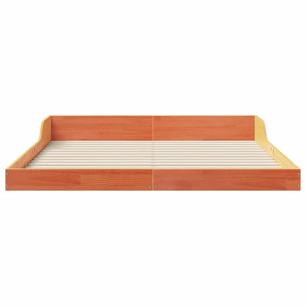 Sengestel Gyldenbrun 160 X 200 Cm Massivt Fyrretræ - Billede 5