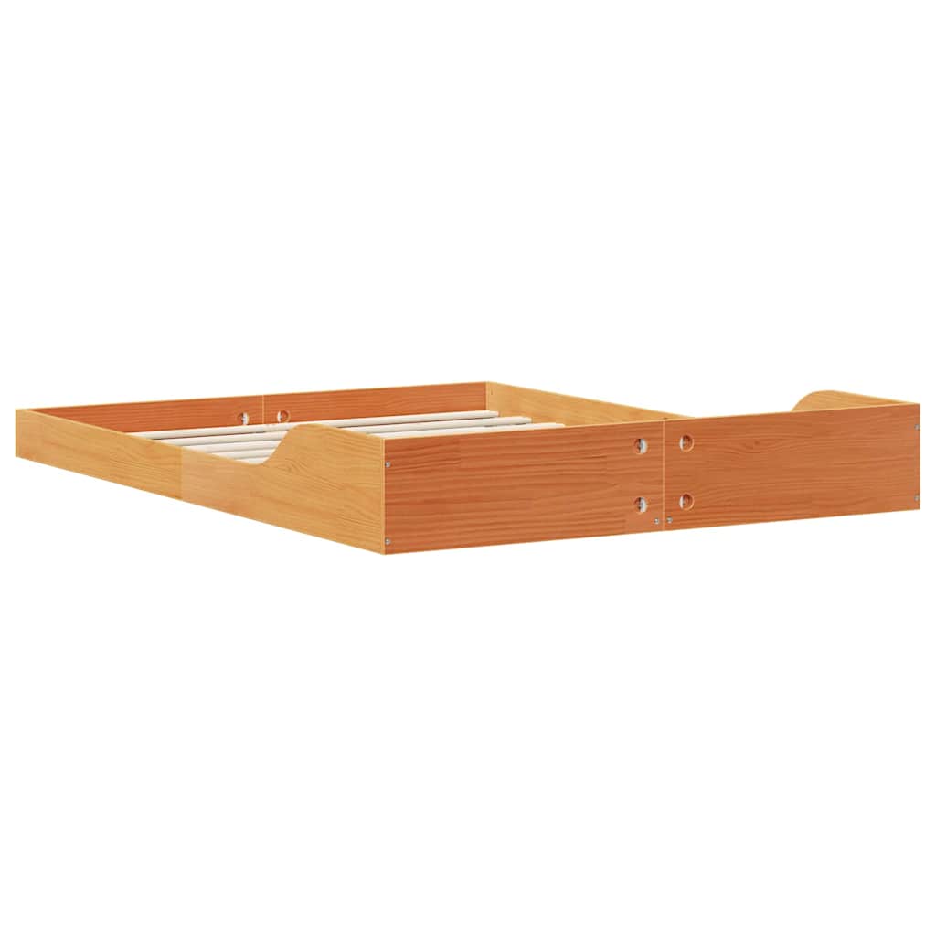 Sengestel Gyldenbrun 120 X 200 Cm Massivt Fyrretræ - Billede 7