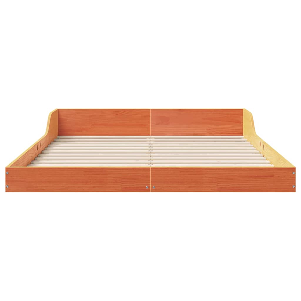 Sengestel Gyldenbrun 120 X 200 Cm Massivt Fyrretræ - Billede 5