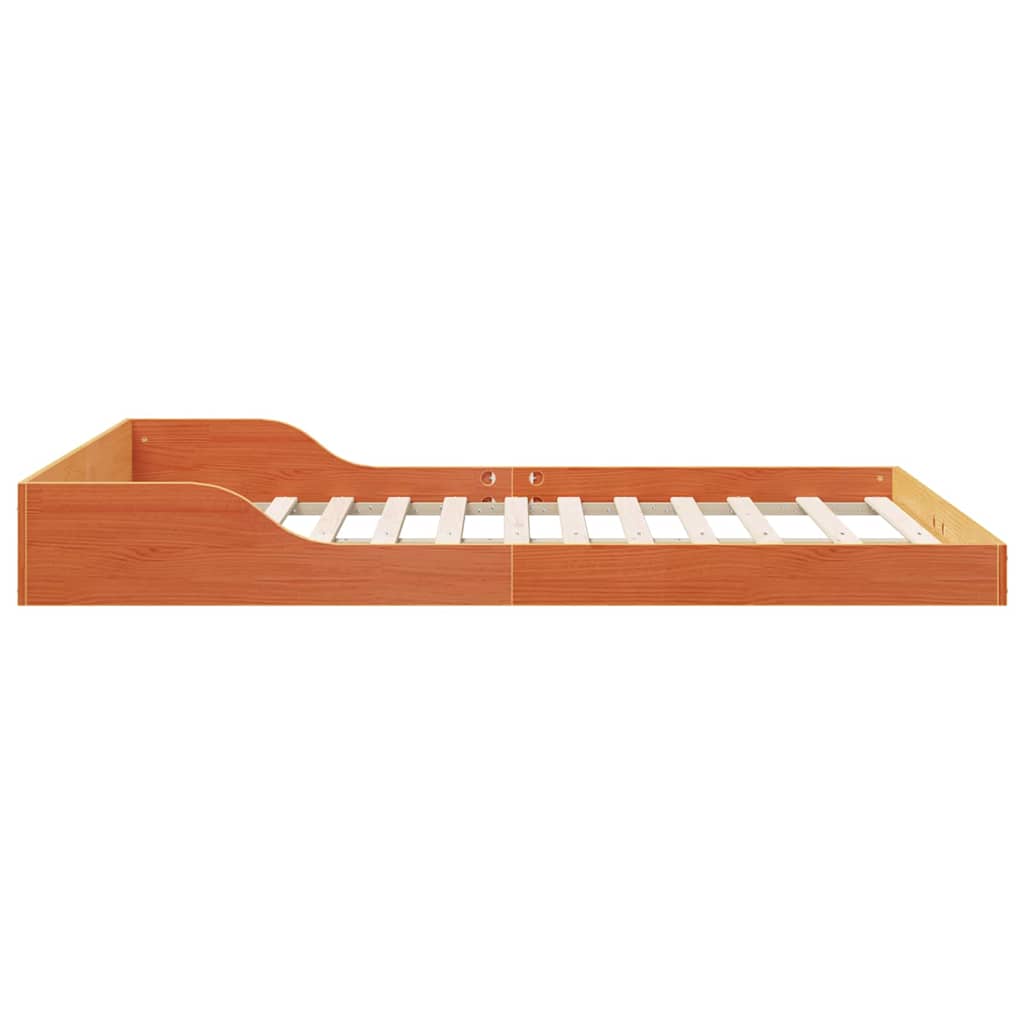 Sengestel Gyldenbrun 135 X 190 Cm Massivt Fyrretræ - Billede 6