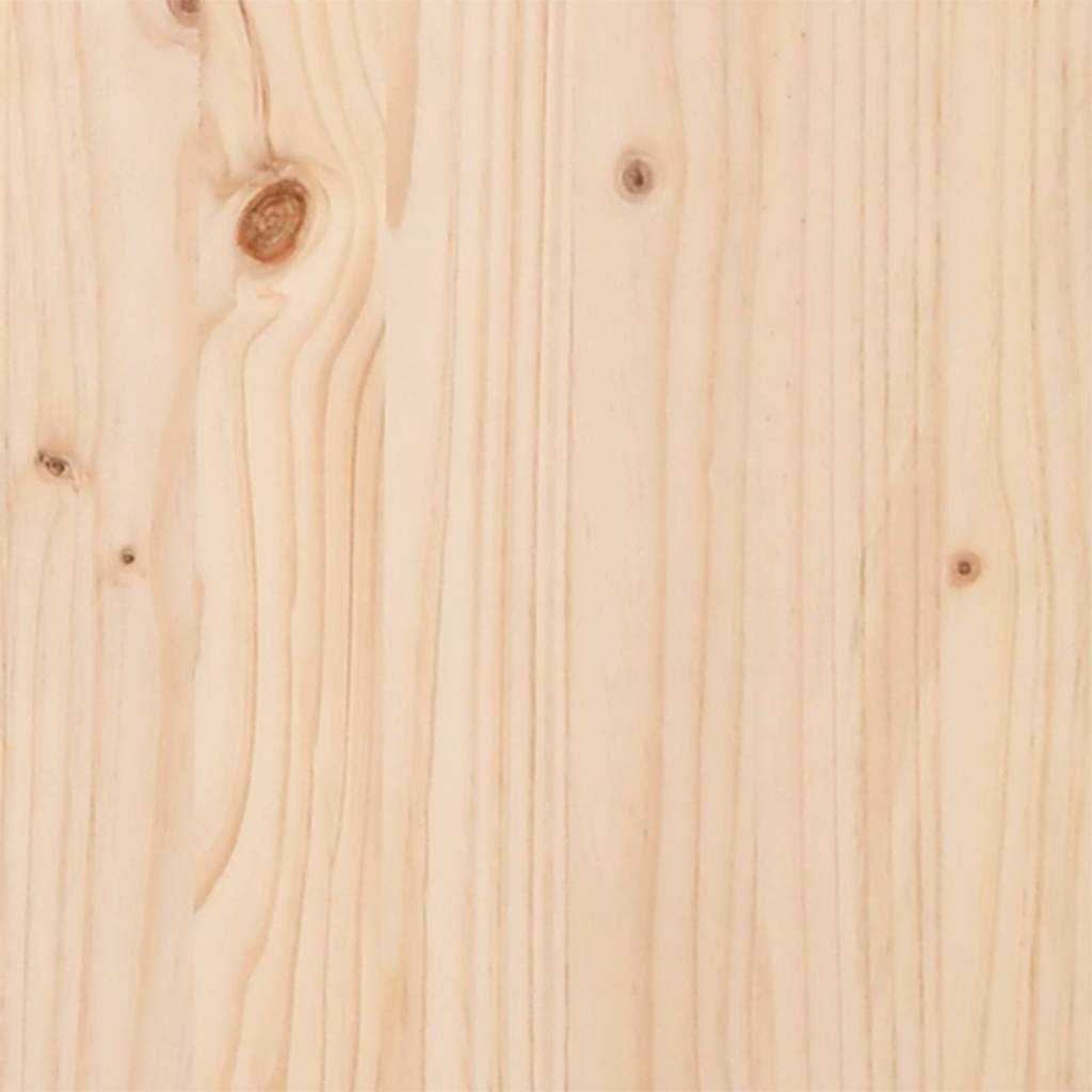 Sengestel Brun 100 X 200 Cm Massivt Fyrretræ - Billede 9