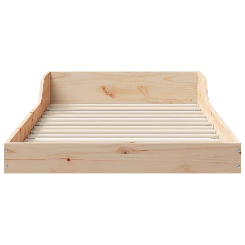 Sengestel Brun 90 210 Cm Massivt Fyrretræ - Billede 6