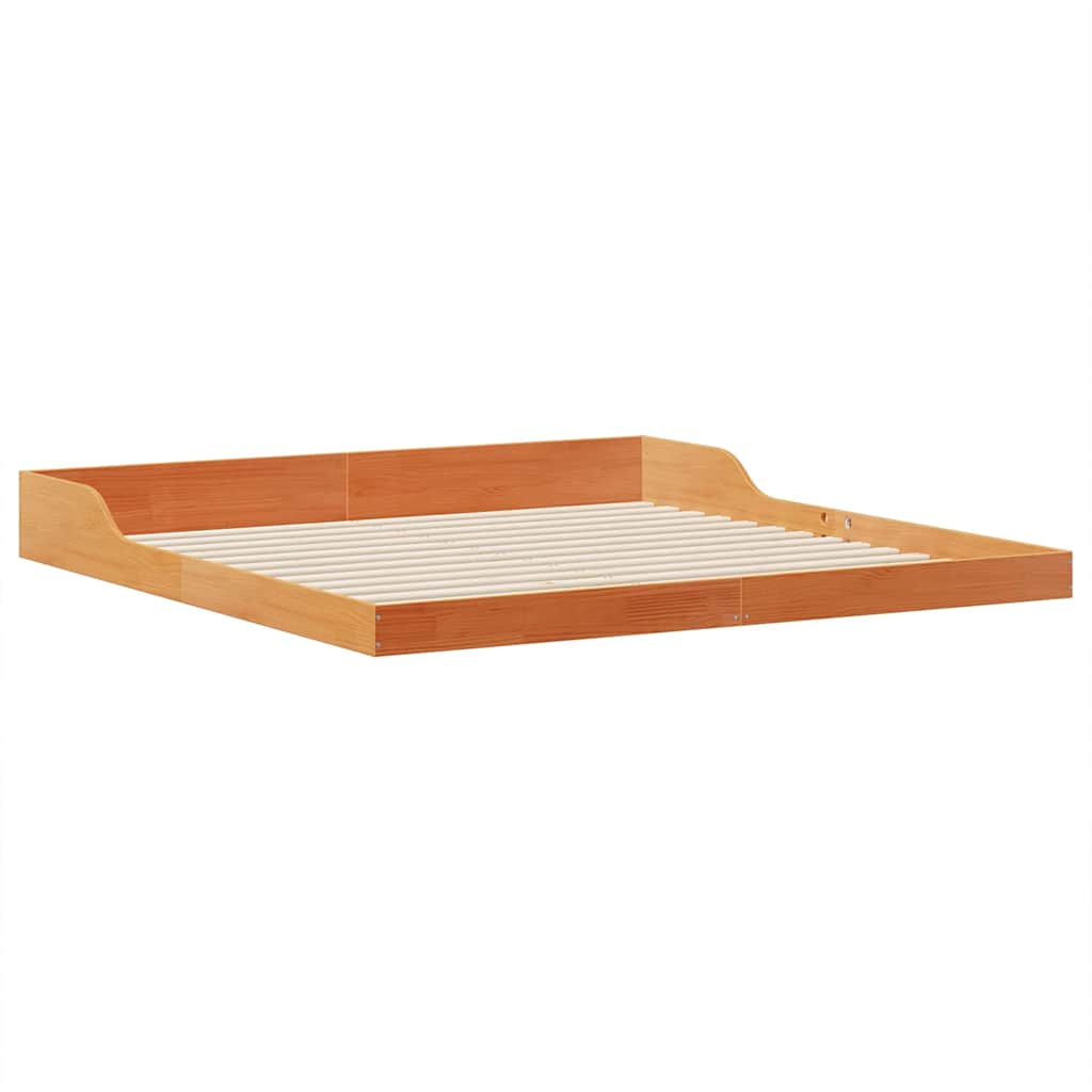 Sengestel Gyldenbrun 180 X 210 Cm Massivt Fyrretræ - Billede 2