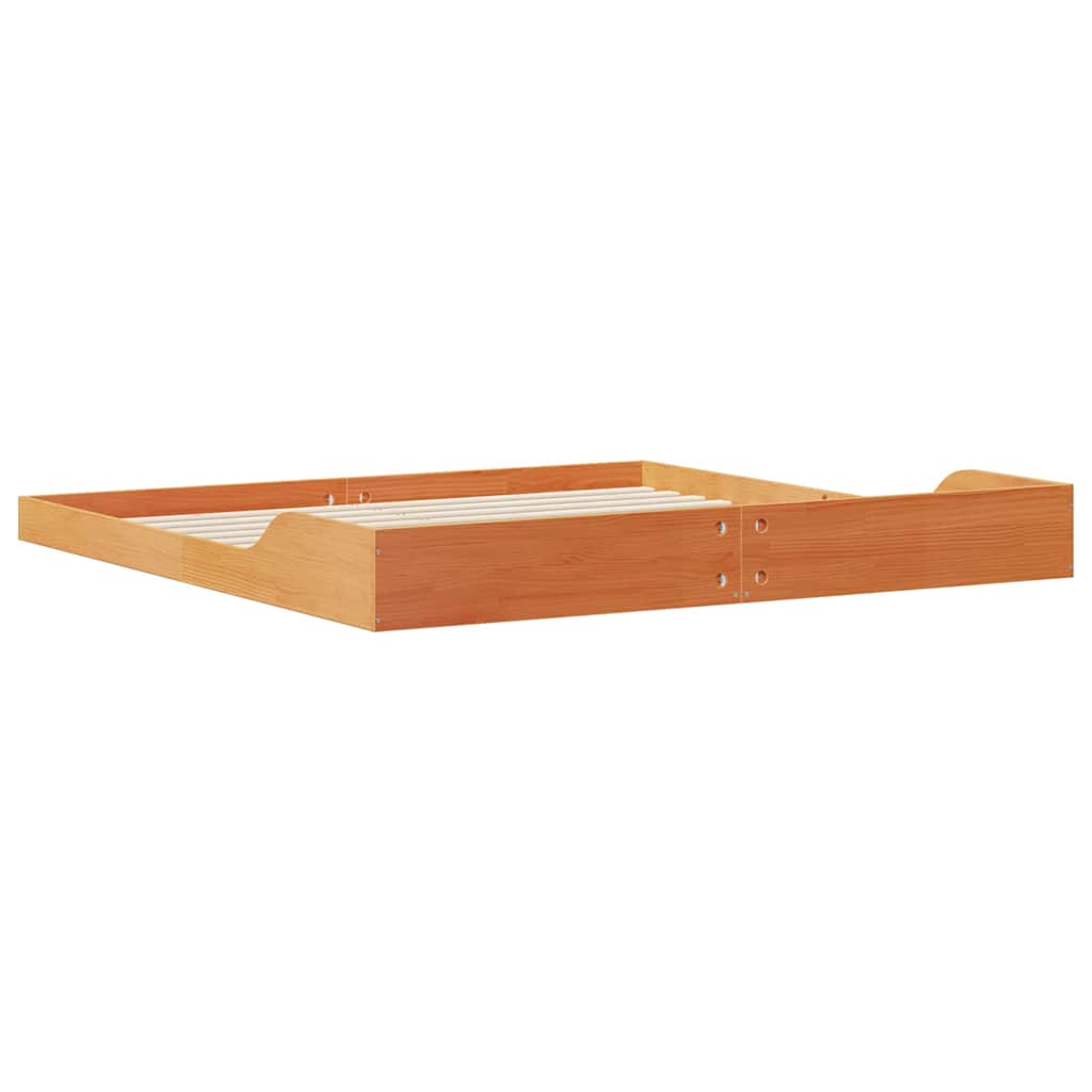 Sengestel Gyldenbrun 180 X 210 Cm Massivt Fyrretræ - Billede 7