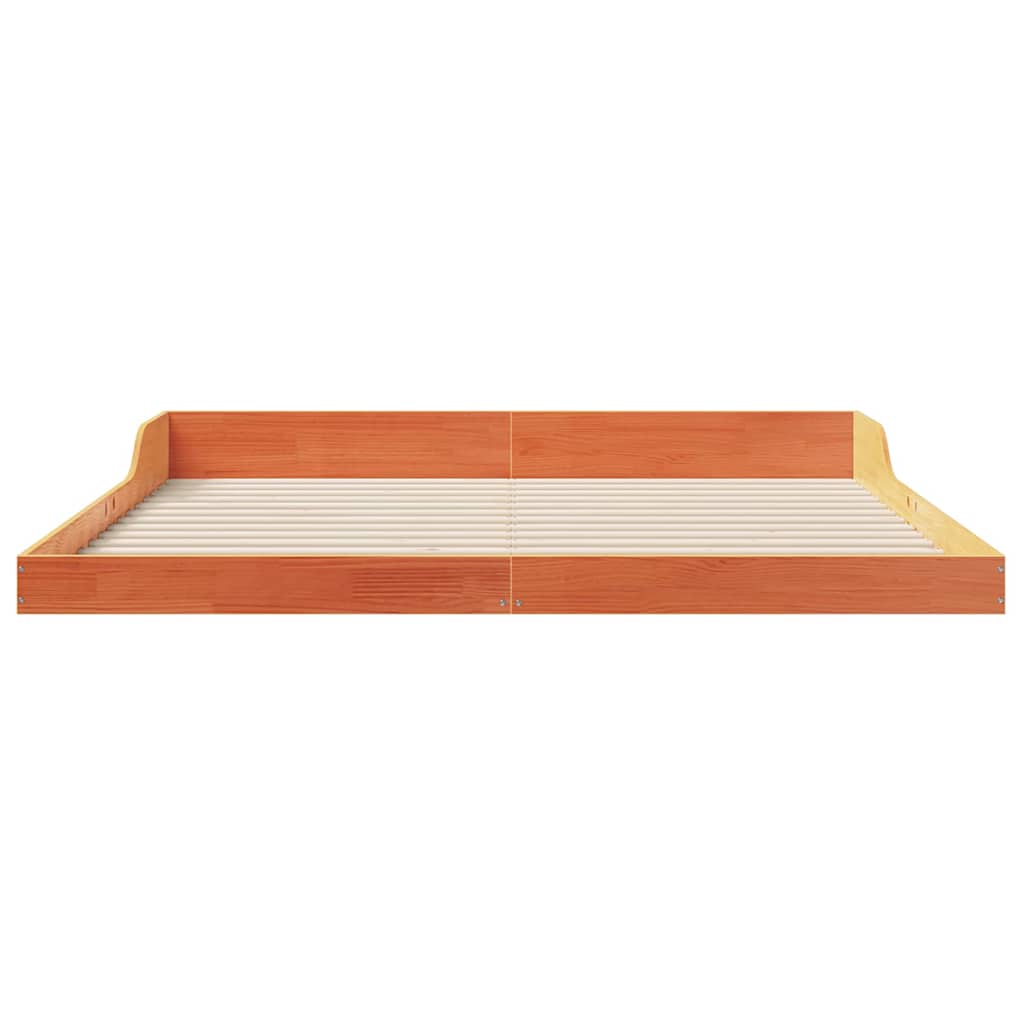 Sengestel Gyldenbrun 180 X 220 Cm Massivt Fyrretræ - Billede 5