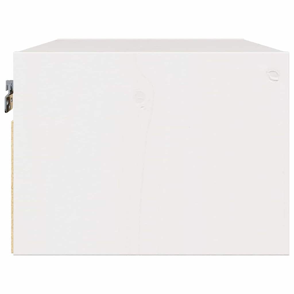 Sengebord Med Skuffe Hvid 50 X 32,5 X 24 Cm Massivt Fyrretræ - Billede 7