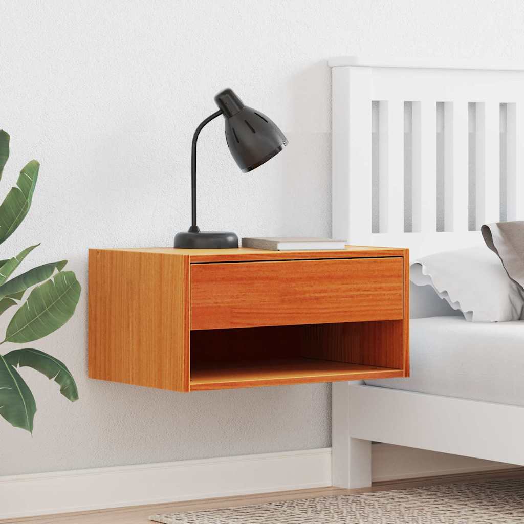 Sengebord 2 Pcs Gyldenbrun 50 X 32,5 X 24 Cm Massivt Fyrretræ - Hovedbillede