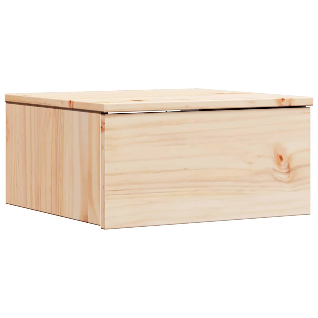 Sengebord 2 Pcs Brun 37 X 35 X 18,5 Cm Massivt Fyrretræ - Billede 5