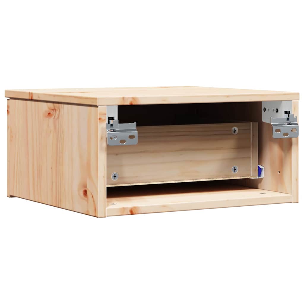 Sengebord 2 Pcs Brun 37 X 35 X 18,5 Cm Massivt Fyrretræ - Billede 9
