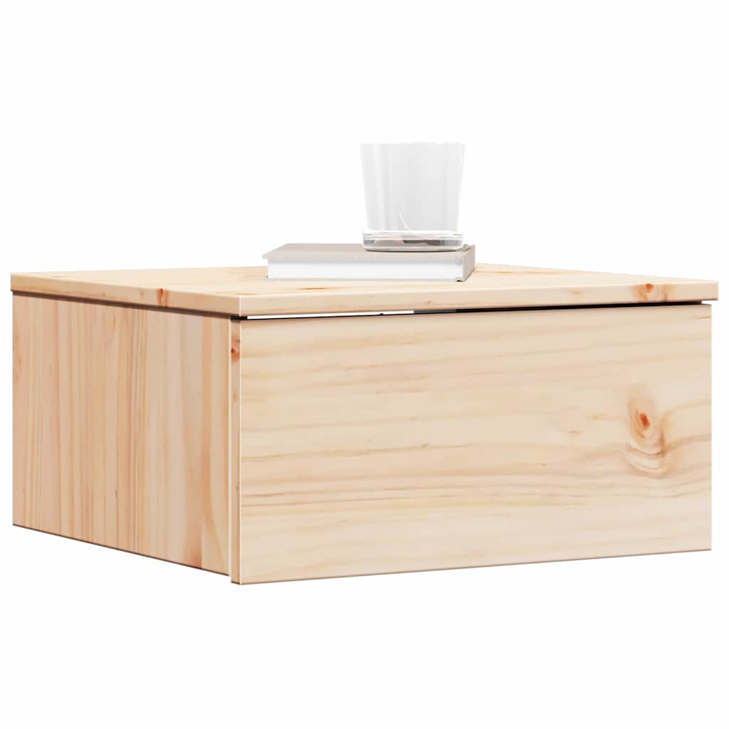 Sengebord 2 Pcs Brun 37 X 35 X 18,5 Cm Massivt Fyrretræ - Billede 3