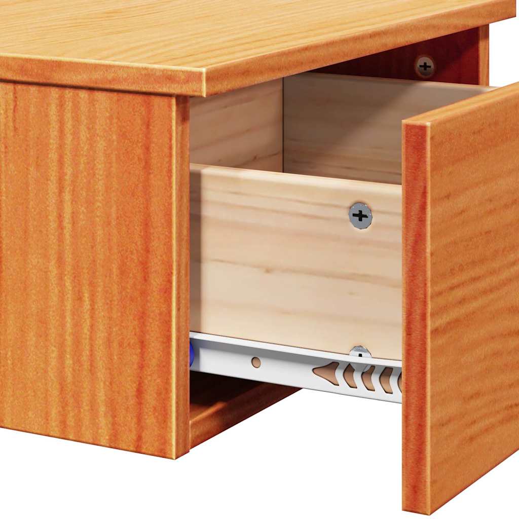 Sengebord 2 Pcs Gyldenbrun 37 X 35 X 18,5 Cm Massivt Fyrretræ - Billede 11