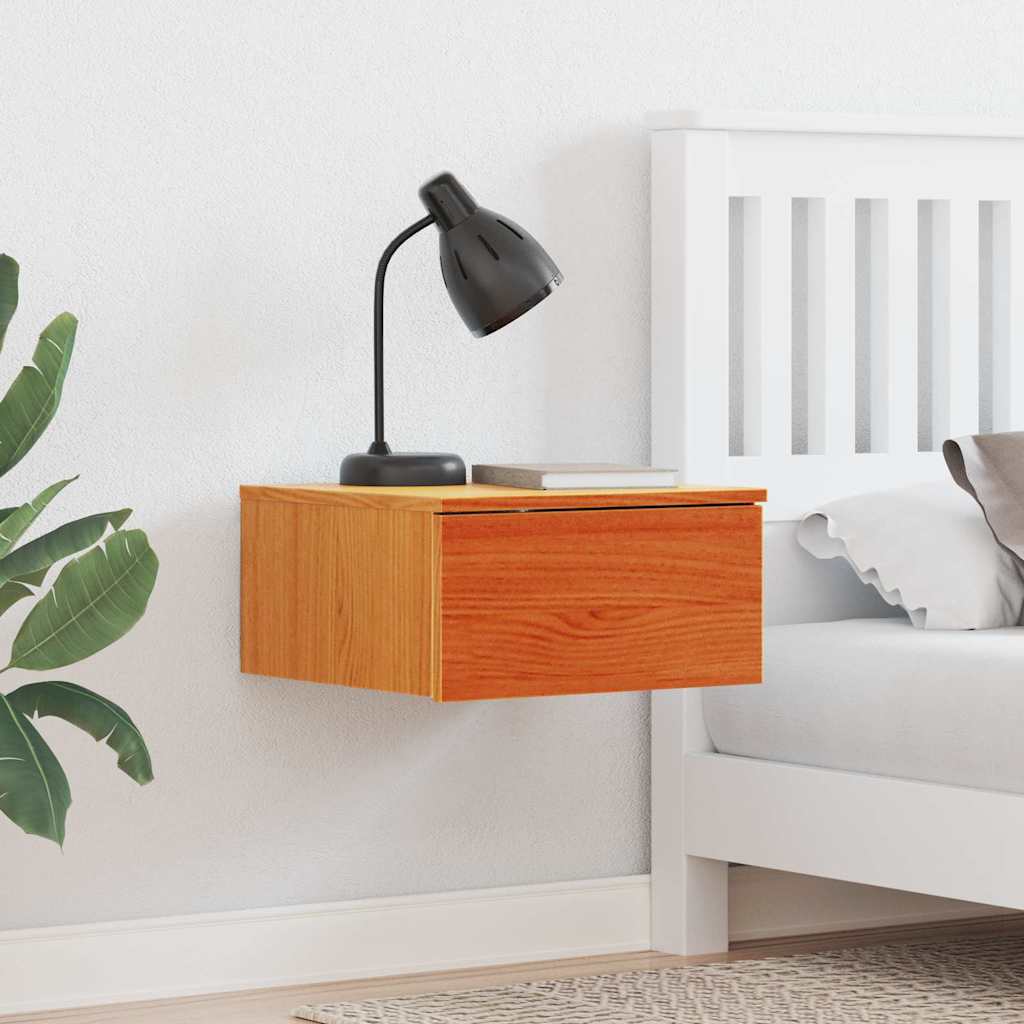 Sengebord 2 Pcs Gyldenbrun 37 X 35 X 18,5 Cm Massivt Fyrretræ - Hovedbillede