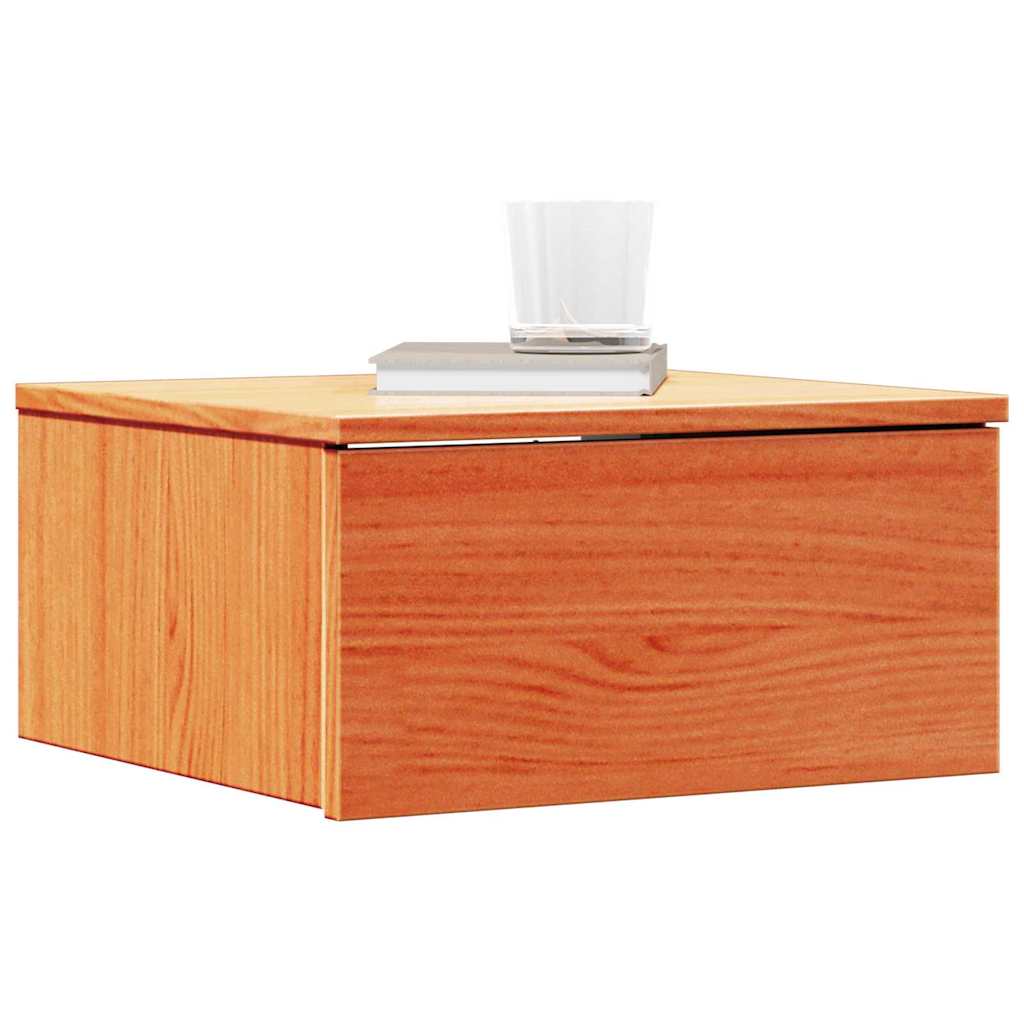 Sengebord 2 Pcs Gyldenbrun 37 X 35 X 18,5 Cm Massivt Fyrretræ - Billede 3