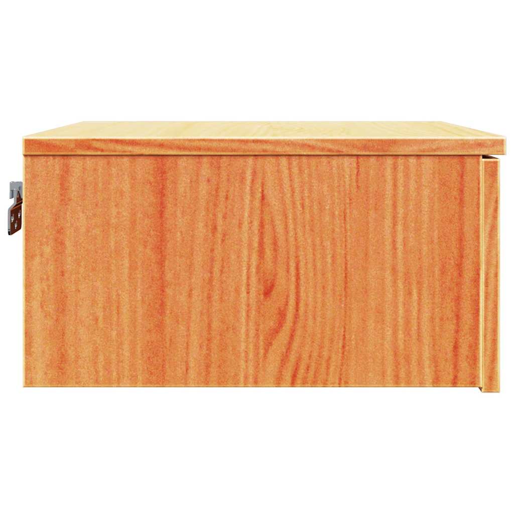 Sengebord 2 Pcs Gyldenbrun 37 X 35 X 18,5 Cm Massivt Fyrretræ - Billede 8