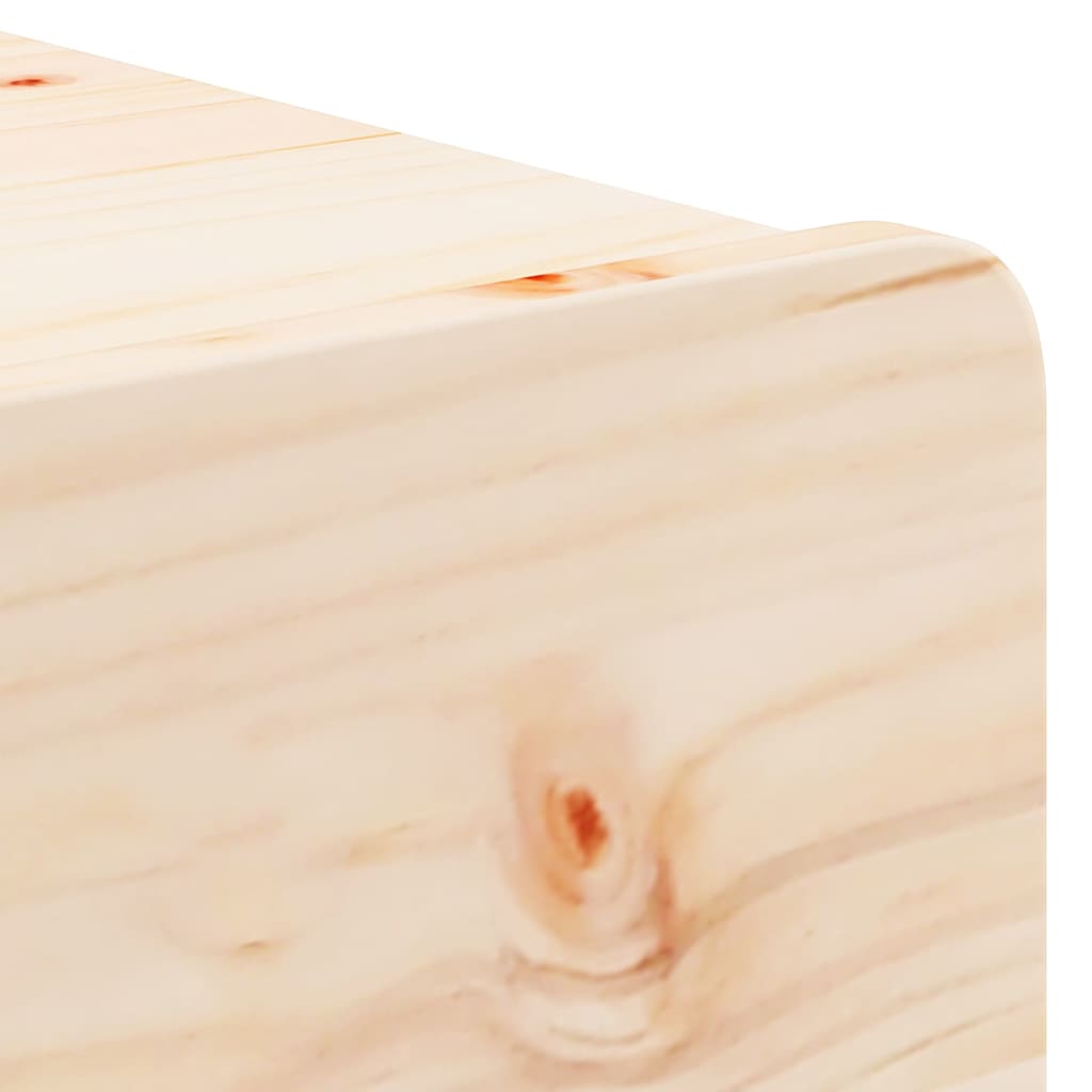 Sengebord Med Skuffe Brun 44 X 32.5 X 40 Cm Massivt Fyrretræ - Billede 9