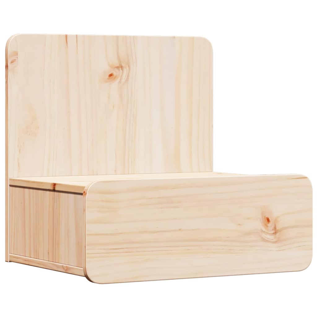Sengebord Med Skuffe Brun 44 X 32.5 X 40 Cm Massivt Fyrretræ - Billede 2