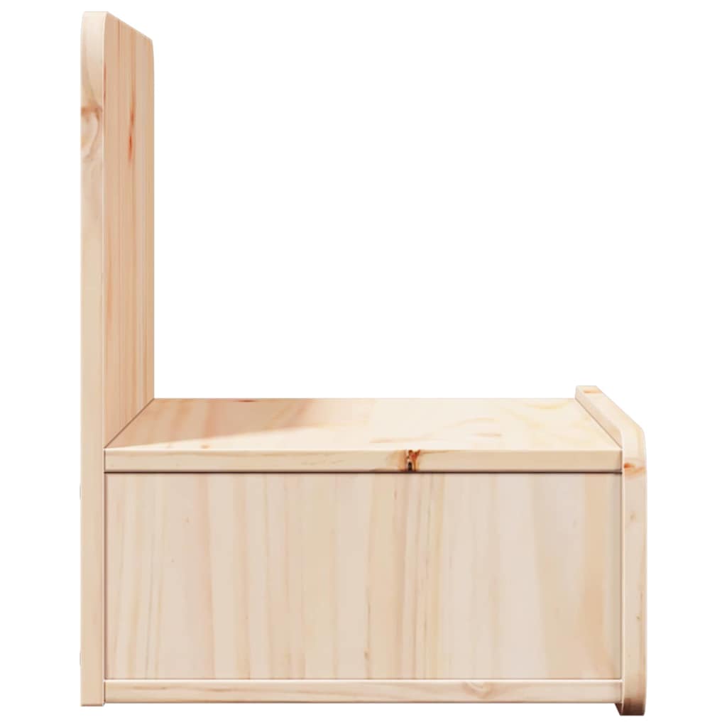 Sengebord Med Skuffe Brun 44 X 32.5 X 40 Cm Massivt Fyrretræ - Billede 7