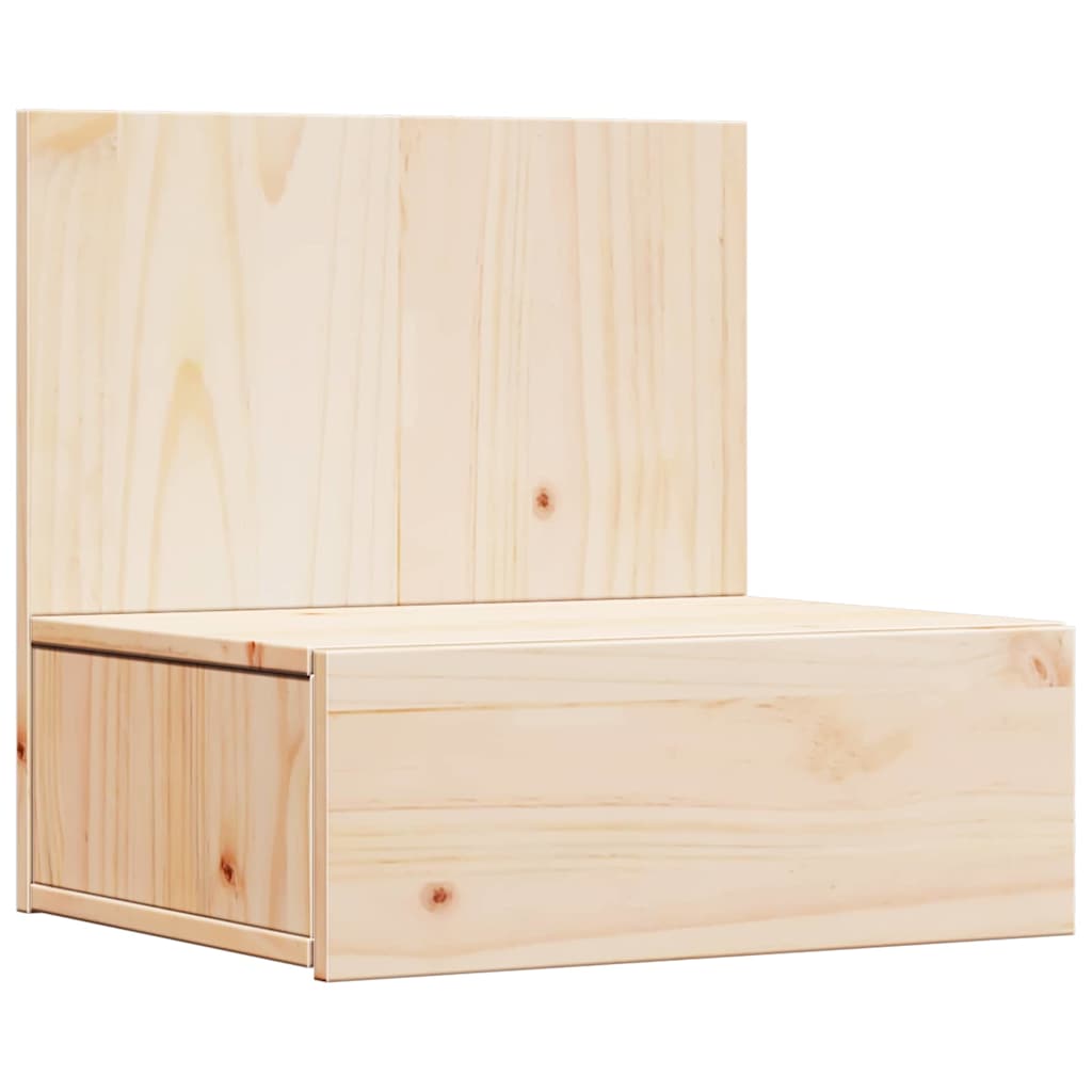 Sengebord Med Skuffe Brun 42 X 32,5 X 40 Cm Massivt Fyrretræ - Billede 2