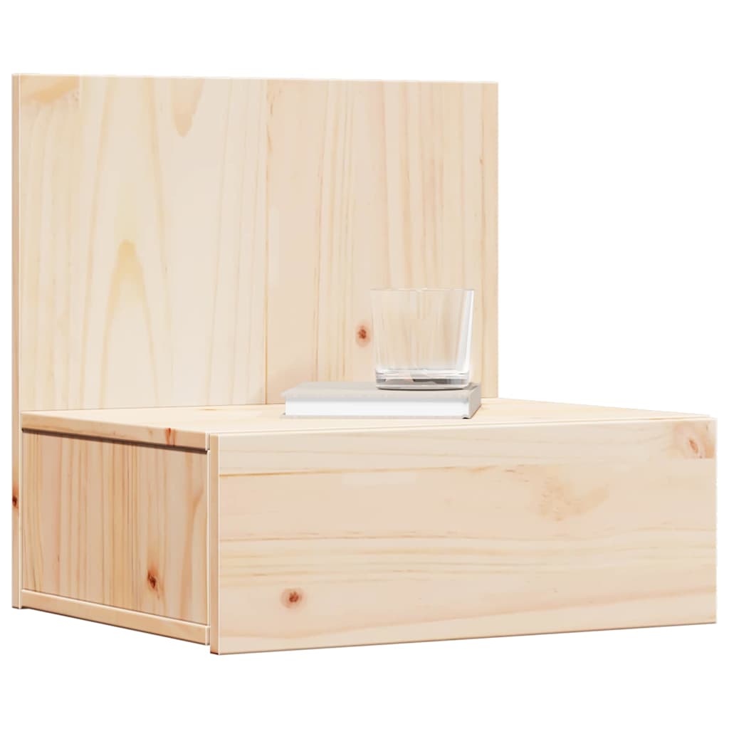 Sengebord Med Skuffe Brun 42 X 32,5 X 40 Cm Massivt Fyrretræ - Billede 3