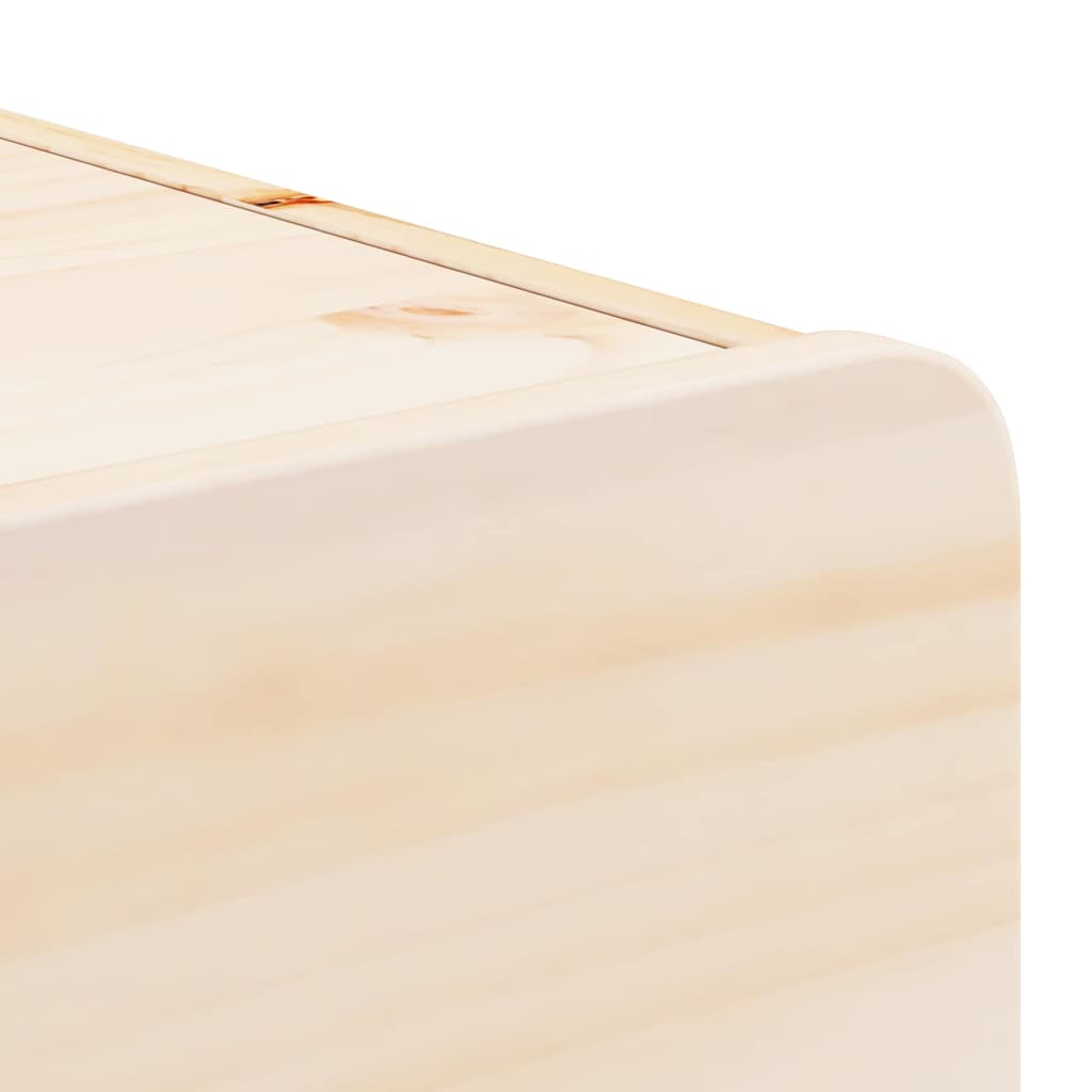Sengebord 2 Pcs Brun 39 X 34 X 16.5 Cm Massivt Fyrretræ - Billede 10